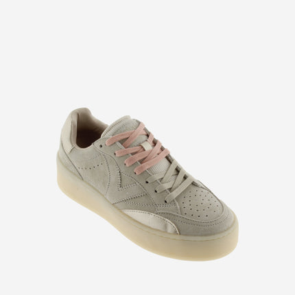 Victoria Sneakers Platform Donna in Camoscio beige 1265100 TURIN BEIGE Victoria 