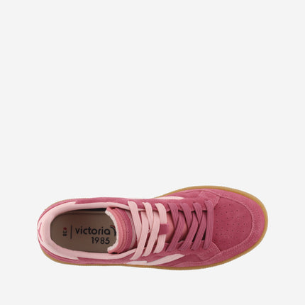 Victoria Sneakers Bassa Donna in Pelle Fucsia 8806116 D SMASH SUEDE FUCSIA Victoria 
