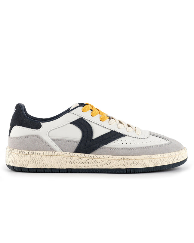 Victoria Sneakers Bassa Uomo in Pelle Bianca Blu Multi 8806118 SMASH URBAN MARINO Victoria 