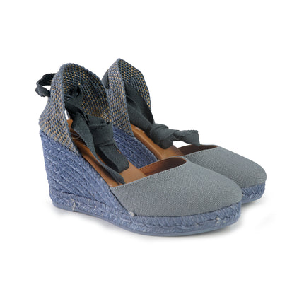 Viguera Espadrillas Alpargatas Donna con Lacci Lunghi in Lino Jeans 1939 JEANS Viguera 