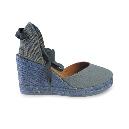Viguera Espadrillas Alpargatas Donna con Lacci Lunghi in Lino Jeans 1939 JEANS Viguera 