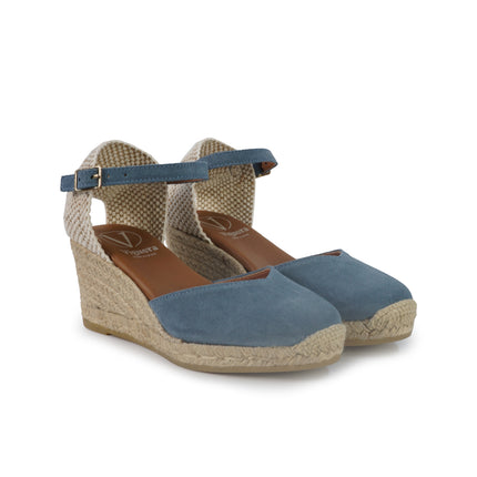 Viguera Espadrillas Alpargatas Donna con Cinturino in Camoscio Jeans 2012 AVIO Viguera 
