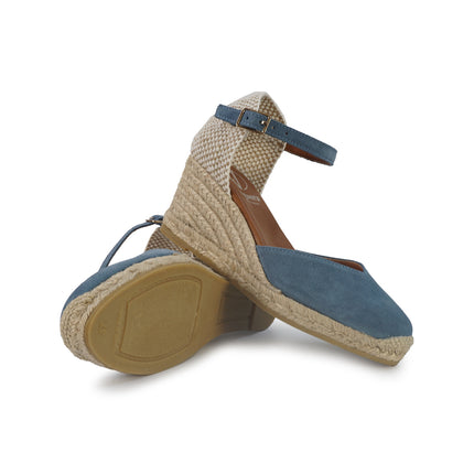 Viguera Espadrillas Alpargatas Donna con Cinturino in Camoscio Jeans 2012 AVIO Viguera 