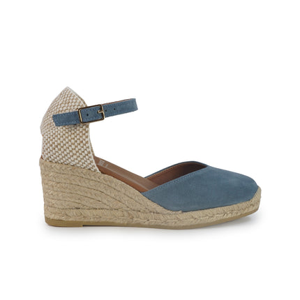 Viguera Espadrillas Alpargatas Donna con Cinturino in Camoscio Jeans 2012 AVIO Viguera 