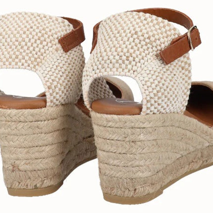 Viguera Espadrillas Alpargatas Donna con Cinturino in Camoscio Desert 2012 BEIGE Viguera 