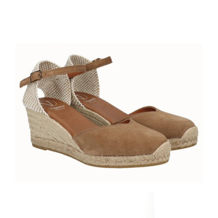 Viguera Espadrillas Alpargatas Donna con Cinturino in Camoscio Whisky 2012 CUOIO Viguera 