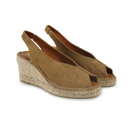 Viguera Espadrillas Donna Alpargatas Chanel in Camoscio Whisky 2127 CUOIO Viguera 