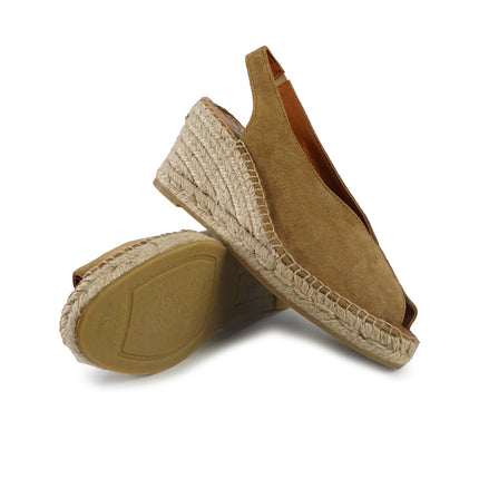 Viguera Espadrillas Donna Alpargatas Chanel in Camoscio Whisky 2127 CUOIO Viguera 