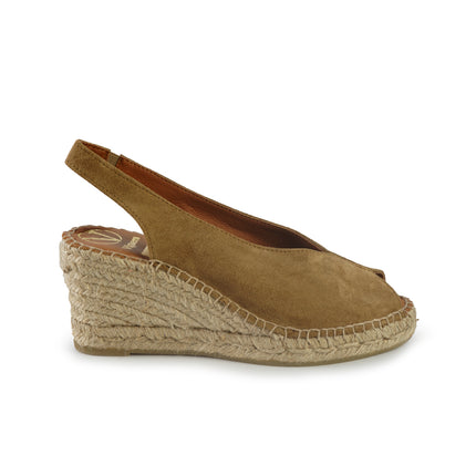 Viguera Espadrillas Donna Alpargatas Chanel in Camoscio Whisky 2127 CUOIO Viguera 