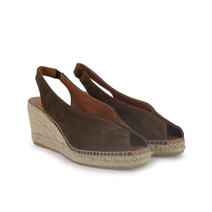 Viguera Espadrillas Donna Alpargatas Chanel in Camoscio Marrone 2127 MORO Viguera 