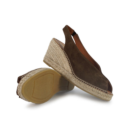 Viguera Espadrillas Donna Alpargatas Chanel in Camoscio Marrone 2127 MORO Viguera 