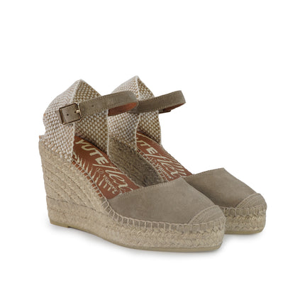 Viguera Espadrillas Alpargatas Donna con Cinturino in Camoscio Desert 2315 BEIGE Viguera 