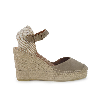 Viguera Espadrillas Alpargatas Donna con Cinturino in Camoscio Desert 2315 BEIGE Viguera 