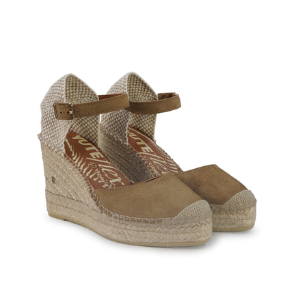 Viguera Espadrillas Alpargatas Donna con Cinturino in Camoscio Whisky 2315 CUOIO Viguera 