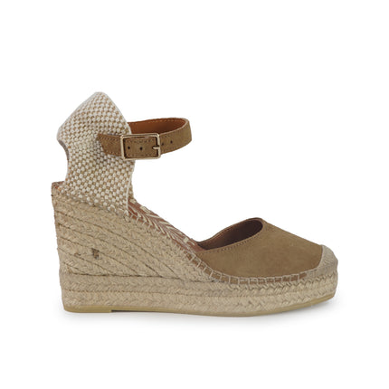 Viguera Espadrillas Alpargatas Donna con Cinturino in Camoscio Whisky 2315 CUOIO Viguera 