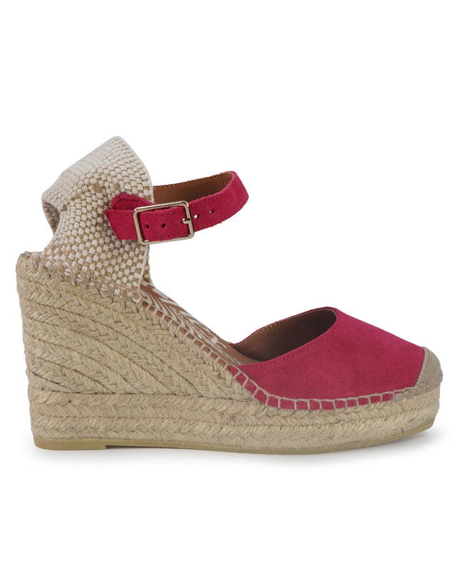Viguera Espadrillas Alpargatas Donna con Cinturino in Camoscio Fuxia 2315 FUXIA Viguera 