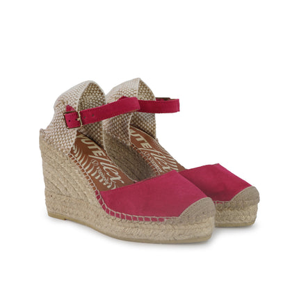 Viguera Espadrillas Alpargatas Donna con Cinturino in Camoscio Fuxia 2315 FUXIA Viguera 
