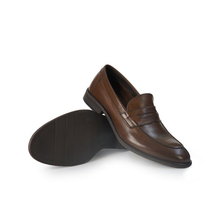 Vueva Mocassino College Uomo in Pelle Marrone Cuoio MS464R11 BROWN Vueva 