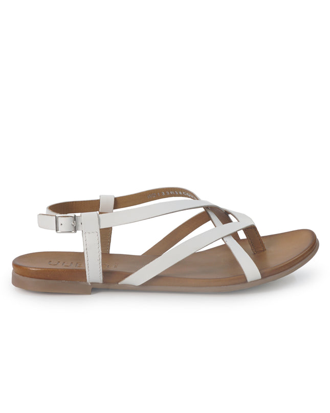 Vueva Sandali Infradito Flat Donna in Pelle Bianca WD133R38 WHITE Vueva 