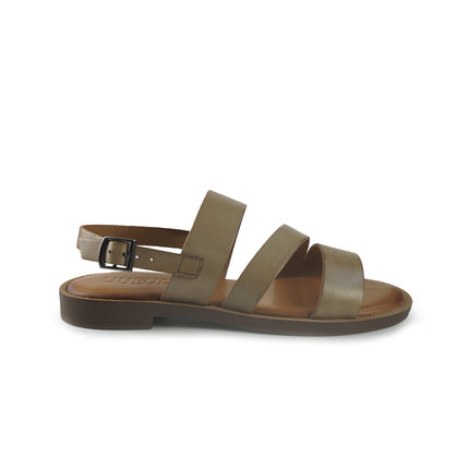 Vueva Sandali Flat Donna in Pelle Taupe WD425R03 TERRA Vueva 