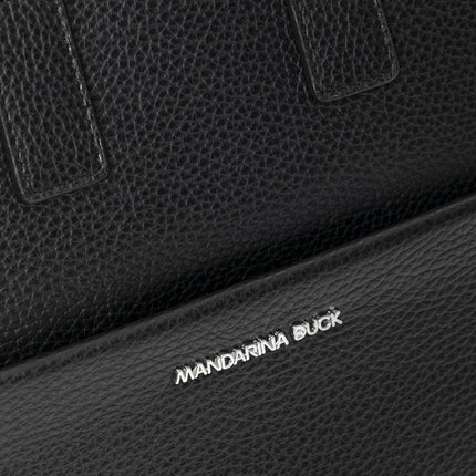 Zaino Hand Bag in Pelle Nera MWT03 MELLOW URBAN BLACK 001 Mandarina Duck 