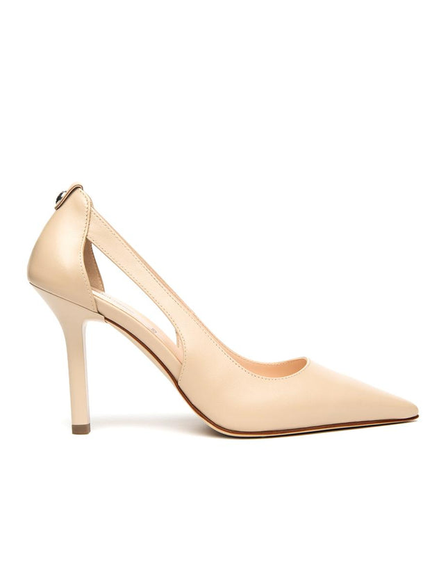 NeroGiardini Decollete Tacco Stiletto in Pelle Lino E615401DE LINO 453 Nero Giardini 