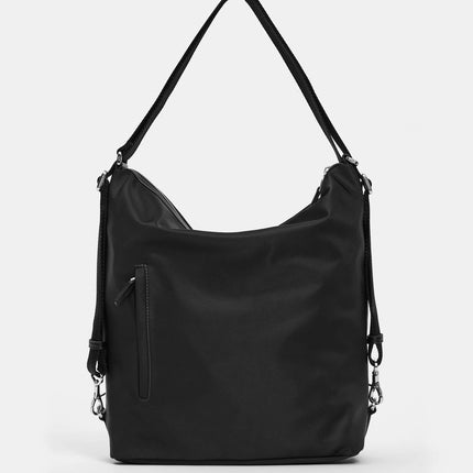 Mandarina Duck Borsa Convertibile Zaino in Tessuto e Pelle Nero VCT10 HUNTER BLACK Mandarina Duck 