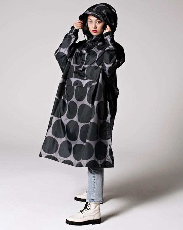 RAINKISS RAIN PONCHOBLACK POLKA
