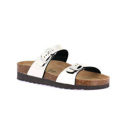 Grunland Sandali Donna Plantare Sughero Doppia Fibbia Champagne CB2434 HOLA CHAMPAGNE Grunland 