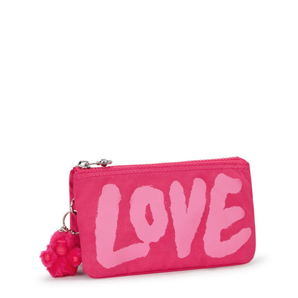 Kipling Portafogli Multitasche Fucsia CREATIVITY L LOVE HEART Kipling 