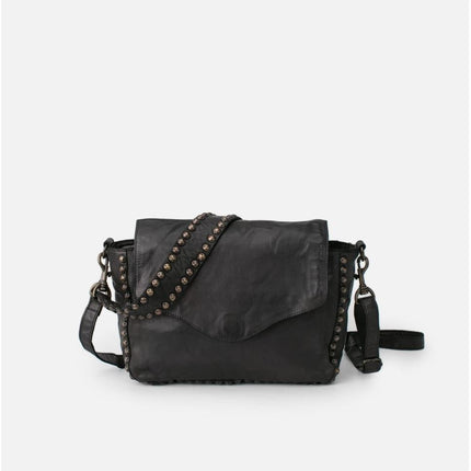 Biba Borsa con Tracolla e Borchie in Pelle Nera - MARIO SPATARELLA