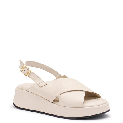 Frau Sandali con Zeppa Donna in Pelle Burro 04M4 NAPPA BURRO Frau 