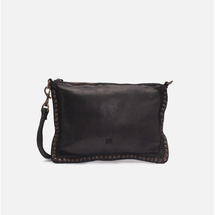 Biba Pochette con Borchie e Tracolla in Pelle Nera - MARIO SPATARELLA