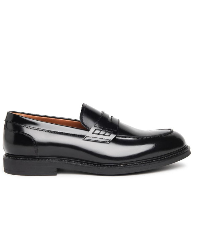 Nero Giardini Mocassino College Uomo in Pelle Spazzolata Nera E500600U NERO 100 Nero Giardini 