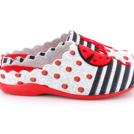 Pantofole Donna Fantasia Ladybag CI2555 ALIN GRIGIO Grunland 