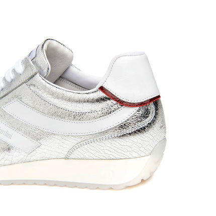 NeroGiardini Sneakers Bassa Donna in Pelle Argento - MARIO SPATARELLA