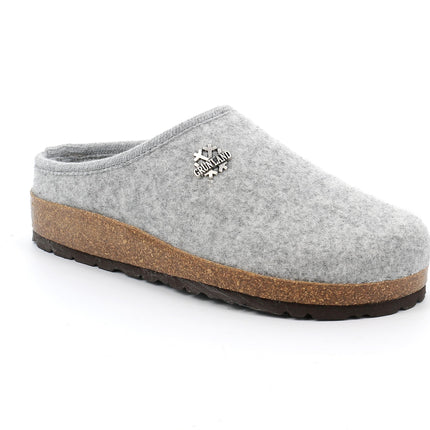 Pantofole Donna Feltro Lana Cenere CB0169 SARA CENERE Grunland 