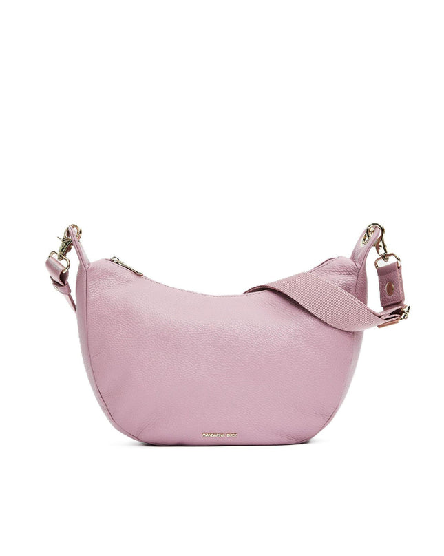 Mandarina Duck Borsa in Pelle Lilla con Tracolla FZT03 MELLOW LEATHER LILAC ROSE Mandarina Duck 
