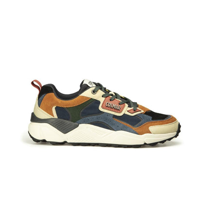 Sneakers Colmar Uomo in Pelle Denim Multicolor - MARIO SPATARELLA