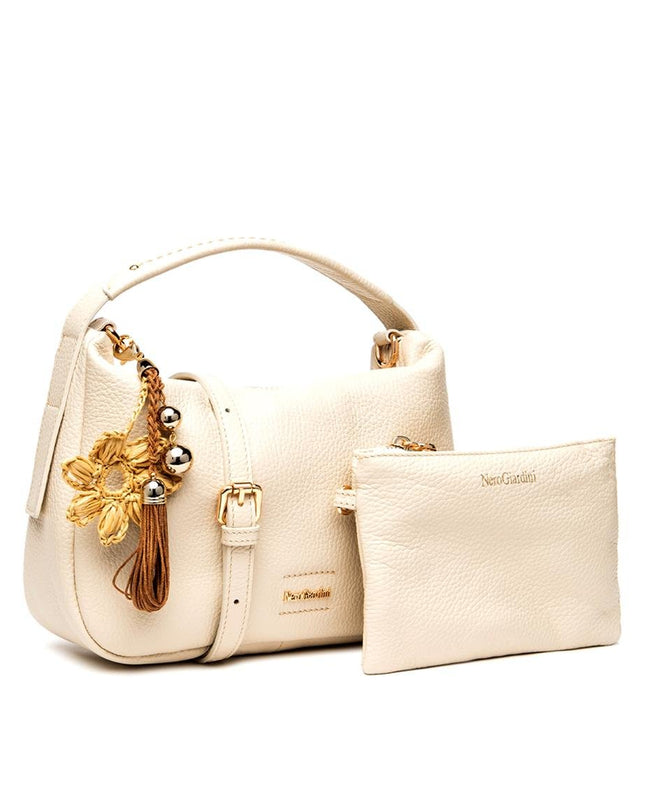 NeroGiardini Borsa Donna in Pelle Panna - MARIO SPATARELLA