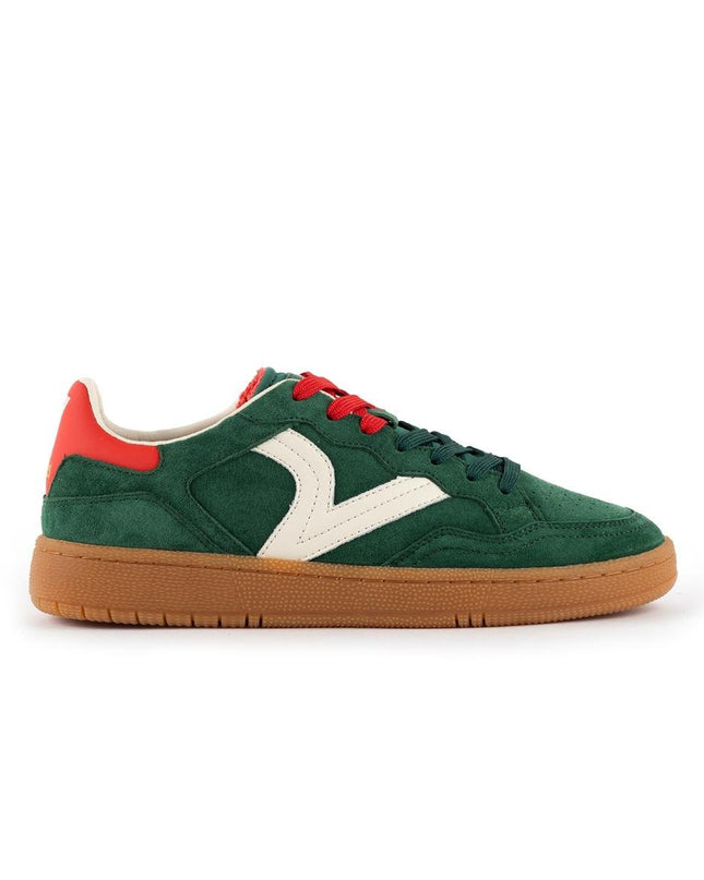Victoria Sneakers Bassa Uomo in Pelle Verde Multi - MARIO SPATARELLA