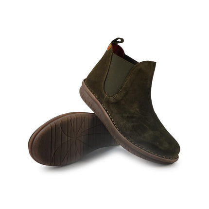 Jungla Stivaletti Chelsea Donna in Pelle Muschio - MARIO SPATARELLA