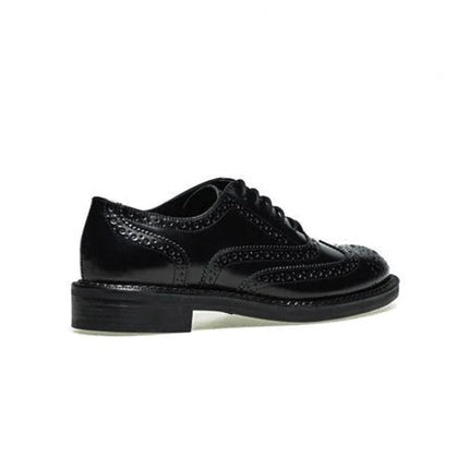 Frau Francesine Oxford Monogramma Donna in Pelle Nero 95U6 BRUSH NERO Frau 