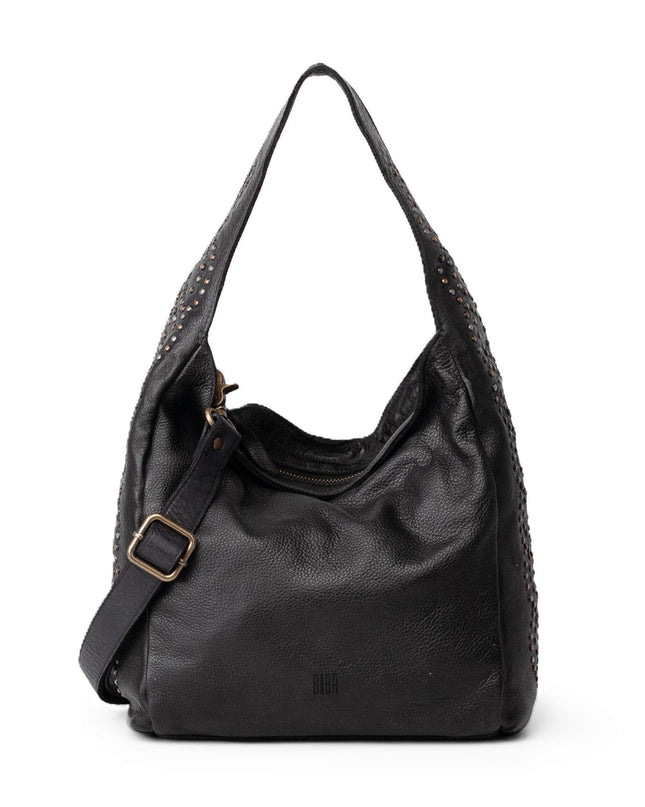 Biba Borsa Hobo con Tracolla in Pelle Nera ATO2L ATOKA BLACK Biba 