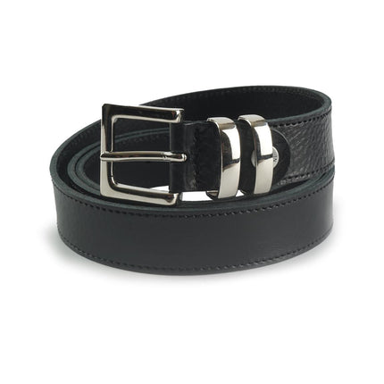 Cintura Donna in Pelle Nero 00250/25 BLACK Spatarella 