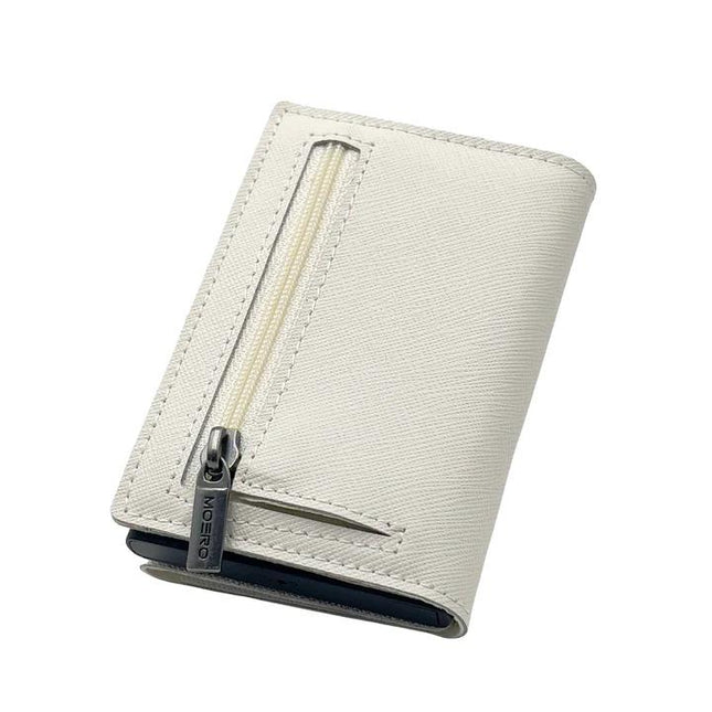 Moero Pro Saffiano White Zip Portafoglio Slim PRO SAFFIANO WHITE ZIP WHITE Moero 