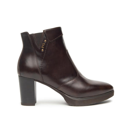 Nero Giardini Stivaletti Tronchetti Donna in Pelle Testa di Moro I513801D MORO 300 Nero Giardini 