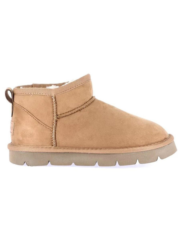 Short Sheepskin Boot Ultra Mini Cuoio - MARIO SPATARELLA
