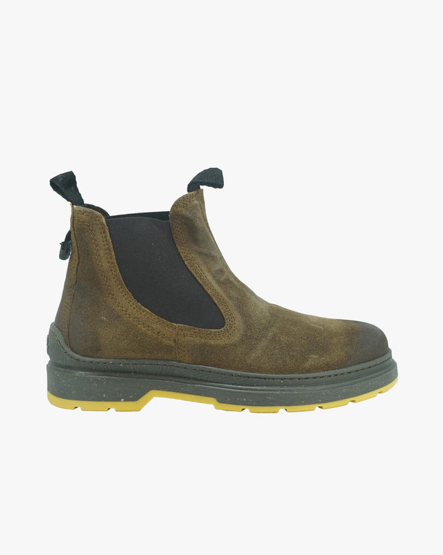 Stivaletti Chelsea Uomo in Pelle Ingrassata RED ROCK SUEDE RUST Jeep Footwear 