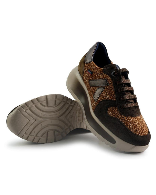 Callaghan Sneakers Donna con Zeppa in Pelle Testa di Moro - MARIO SPATARELLA